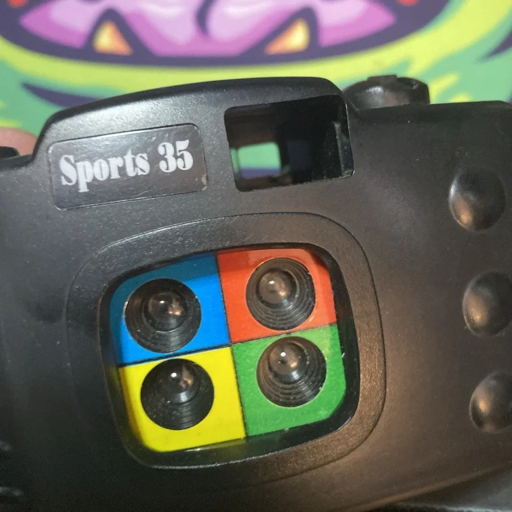 35 MM Film Camera Sports Quad 4 lenses multi-shot capture B2